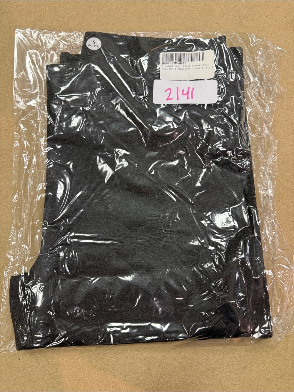 New Betabrand Charcoal Straight Classic Dress Pant Yoga Pants Small Petite